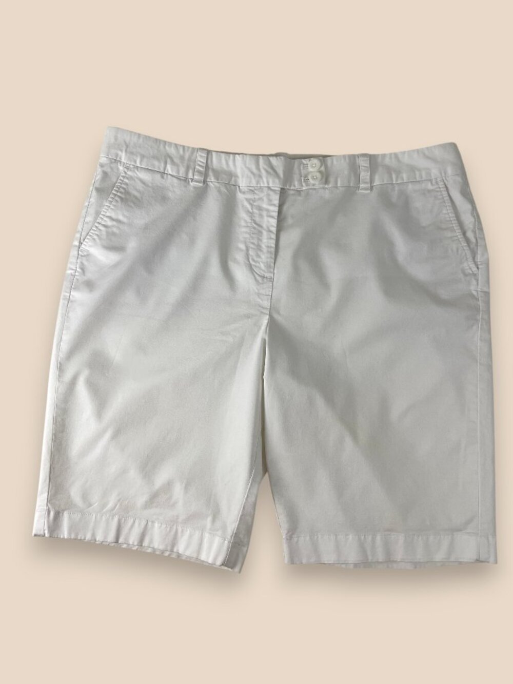Vineyard Vines White Dayboat Bermuda Shorts Size 16 Coastal Preppy Stretch